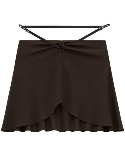 Courreges Ellipse Mini Skirt - Black