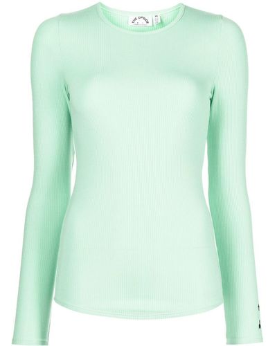 The Upside Solstice Giselle Ribbed Top - Green