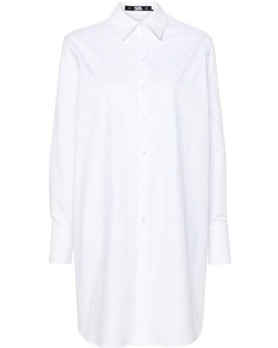 Karl Lagerfeld K/lny Ikonik シャツドレス - ホワイト
