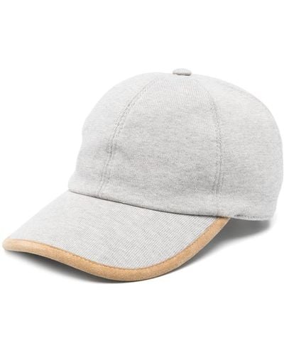 Peserico Logo-plaque knitted cap - Bianco