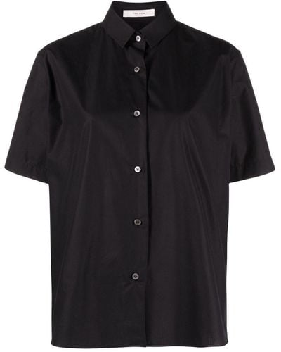 The Row Bec Cotton-poplin Shirt - Black
