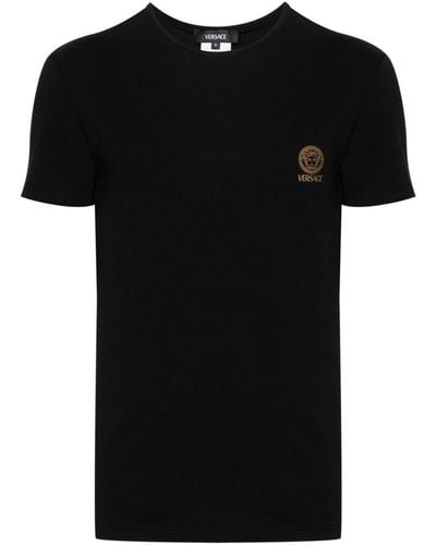 Versace T-Shirt mit Medusa - Schwarz