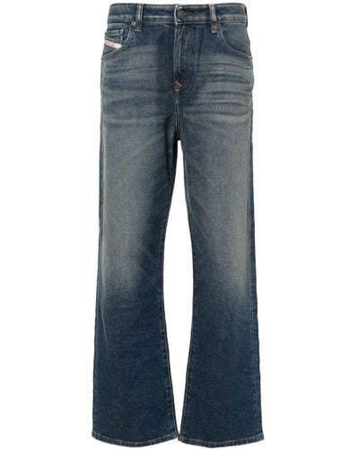 DIESEL Halbhohe 1999 D-Reggy Straight-Leg-Jeans - Blau