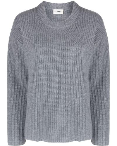P.A.R.O.S.H. Ribbed-knit Cashmere Sweater - Gray