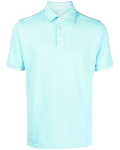 Fedeli Jersey Short-sleeved Polo Top - Blue