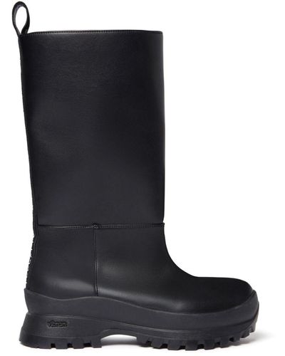 Stella McCartney Trace Tubo Leather Boots - Black