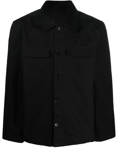 Filippa K ボタン シャツジャケット - ブラック