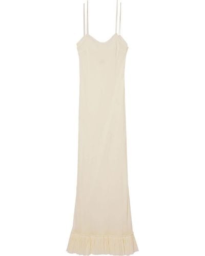 Khaite Alix Silk Slip Dress - White