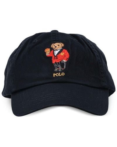 Polo Ralph Lauren Casquette à logo Polo Bear - Bleu