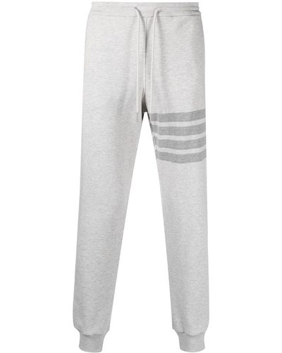 Thom Browne Pantalones de chándal con motivo 4-Bar - Gris