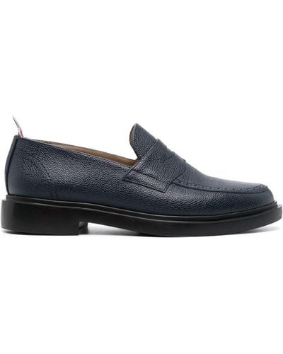 Thom Browne Penny Leren Loafers - Blauw
