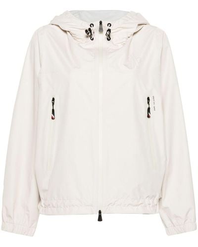 3 MONCLER GRENOBLE Hooded Zip-up Jacket - White