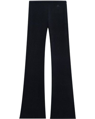 Courreges Heritage Low-rise Flared Pants - Blue