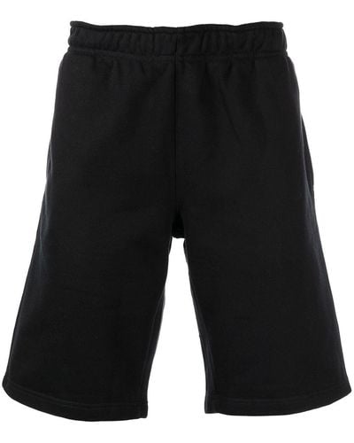 032c Elasticated-waist Cotton Shorts - Black