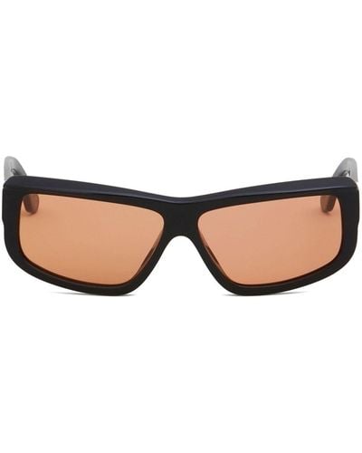 Marni Annapuma Circuit Rectangle-frame Sunglasses - Brown