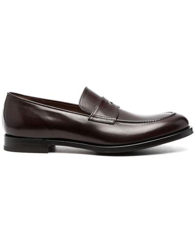 Fratelli Rossetti Leather Penny Loafers - Brown