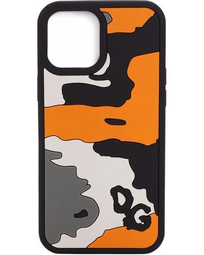 Dolce & Gabbana Camouflage-print Iphone 12 Pro Case - Black