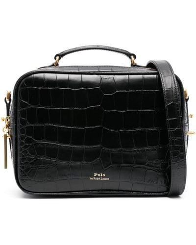 Polo Ralph Lauren Polo Id Leather Bag - Black