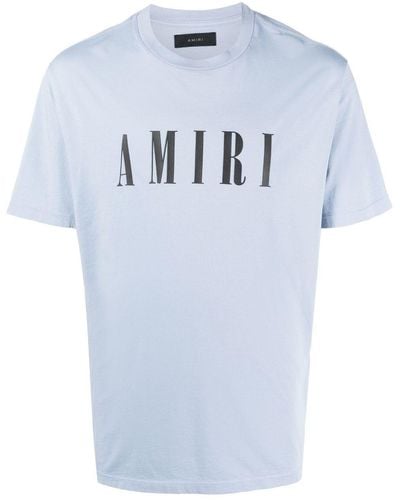 Amiri T-shirt Met Logoprint - Blauw