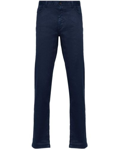 Zegna City Slim-fit Trousers - Blue