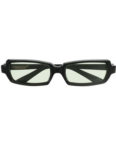 Undercover Rectangle-frame Tinted Sunglasses - Black