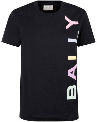 Bally T-shirt à logo imprimé - Noir