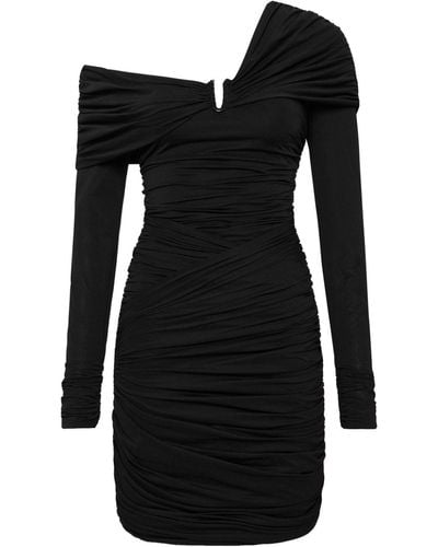 Rebecca Vallance Madison Asymmetric Minidress - Black