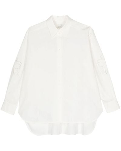 Paul Smith Hemd mit Lochstickerei - Weiß
