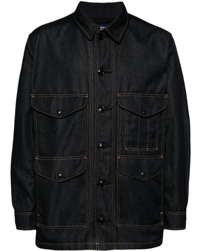 Junya Watanabe Elbow-patches Denim Jacket - ブラック