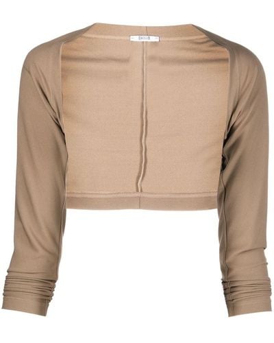 Wolford The Shrug Jersey Top - Brown
