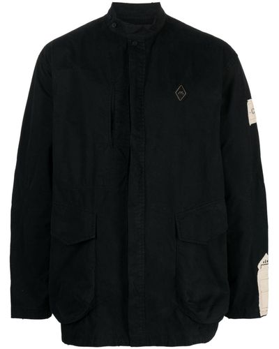 A_COLD_WALL* Ando Logo-plaque Cargo Shirt - Black