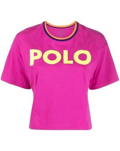Polo Ralph Lauren クロップド Tシャツ - ピンク