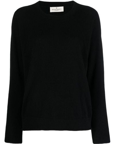 Bruno Manetti Crew-neck Cashmere Sweater - Black