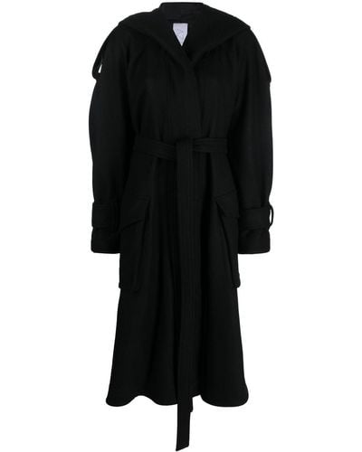 AZ FACTORY Belted-waist Coat - Black