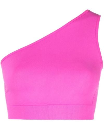 Rick Owens One-shoulder Cropped Top - Pink
