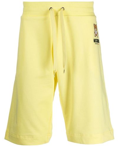 Moschino Underwear Logo Print Shorts - Yellow