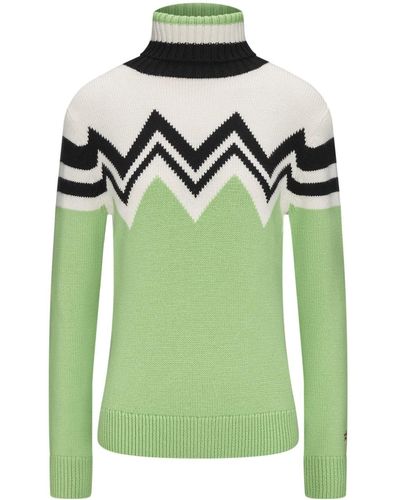 Perfect Moment Alpine Merino Wool Jumper - Green