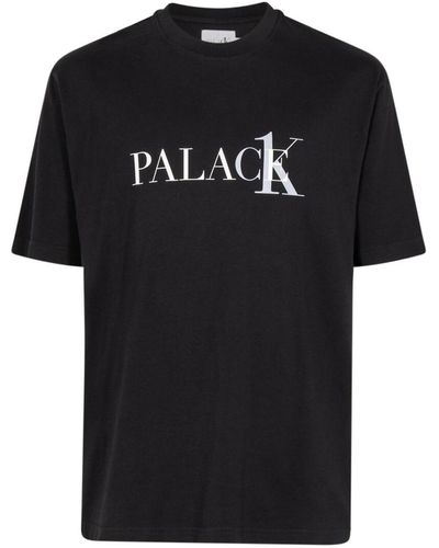 Palace X Calvin Klein Logo-print T-shirt - Black