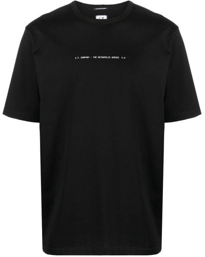 C.P. Company スローガン Tシャツ - ブラック