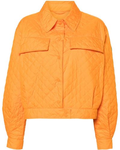 Save The Duck Lana Logo-appliqué Jacket - Orange