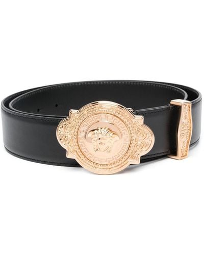 Versace Western Leather Belt - Black