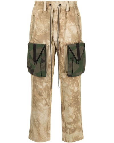 Mostly Heard Rarely Seen Zipoff Cargo Trousers - Multicolour