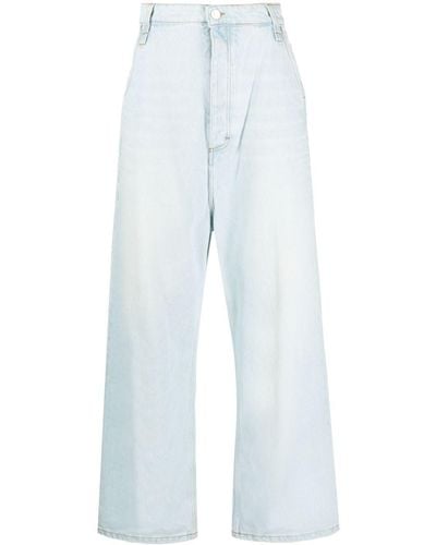 Ami Paris Straight-leg Cotton Jeans - Blue