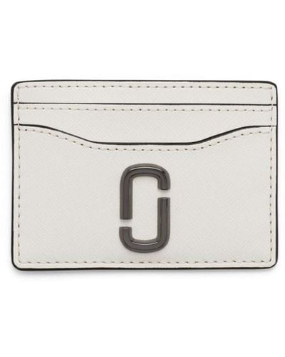 Marc Jacobs Logo-plaque Leather Cardholder - White