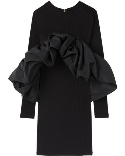 AZ FACTORY X Lutz Huelle Norman Ruffle-detail Midi Dress - Black