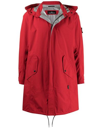 Stone Island Shadow Project Paclite Gore-tex Parka Jacket - Red