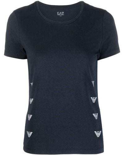 EA7 Logo-print T-shirt - Black