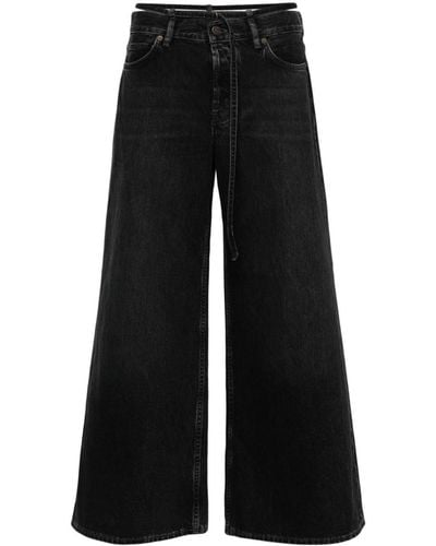 Acne Studios 2004 Low-rise Wide-leg Jeans - Black