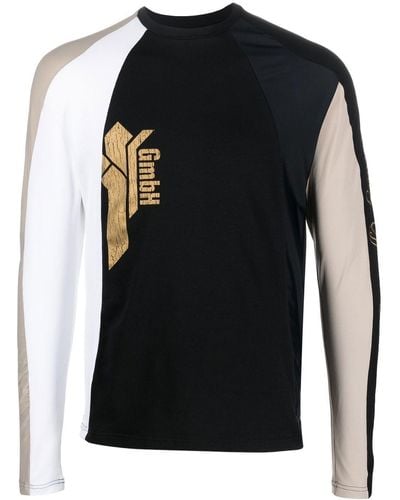 GmbH カラーブロック Tシャツ - ブラック