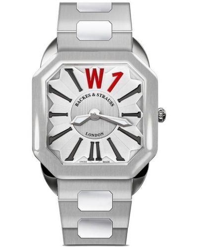 Backes & Strauss Berkeley W1 AM Armbanduhr, 40mm - Weiß